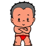 高浜町のマスコットキャラクター「赤ふん坊や」