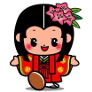 椎葉村公式マスコットキャラクター　おつるちゃん