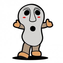 人面石くんイラストカラー